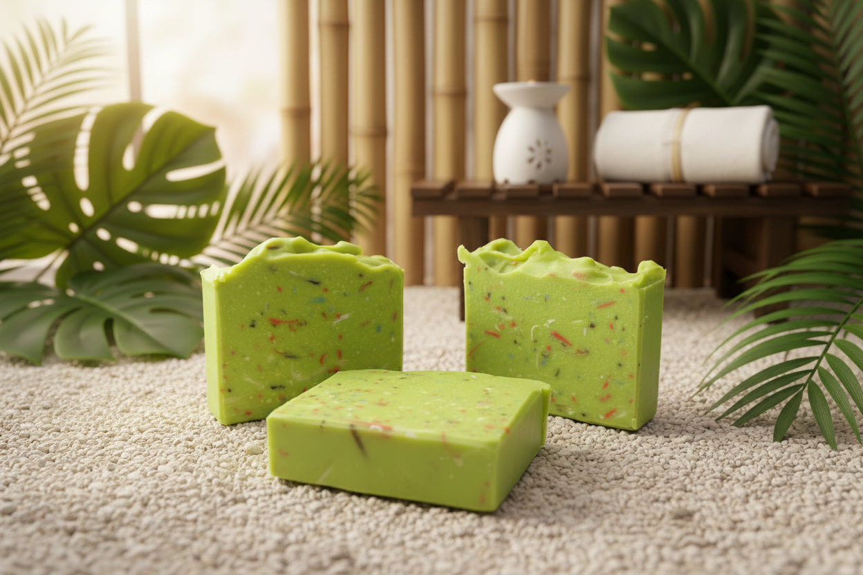 handmade tallow soap key lime