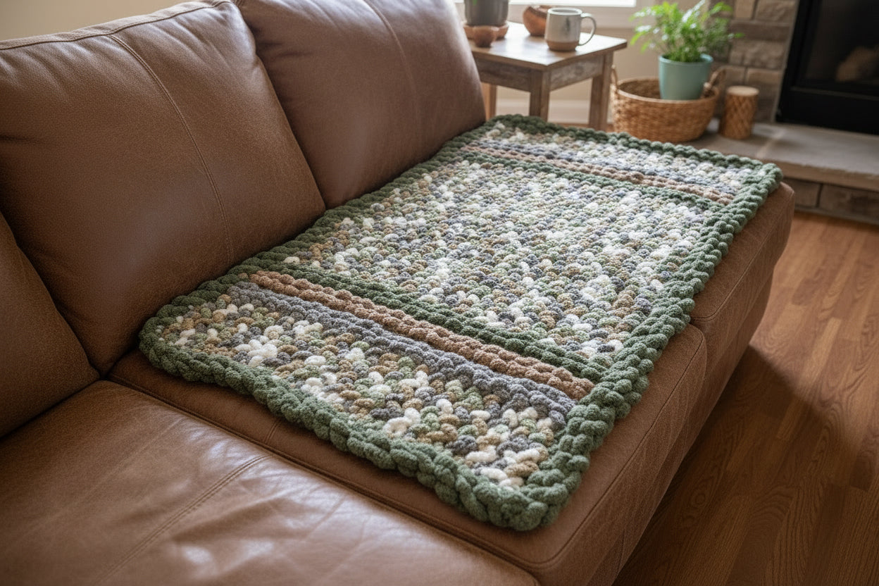 Chunky Chenille Blanket, Cozy Country