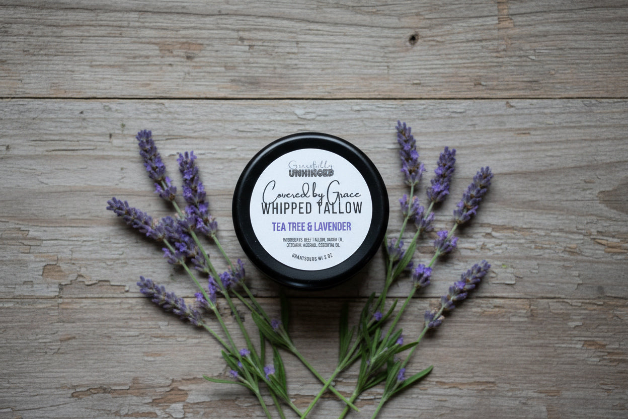 Covered by Grace Whipped Tallow Moisturizer, Lavender & Tea Tree