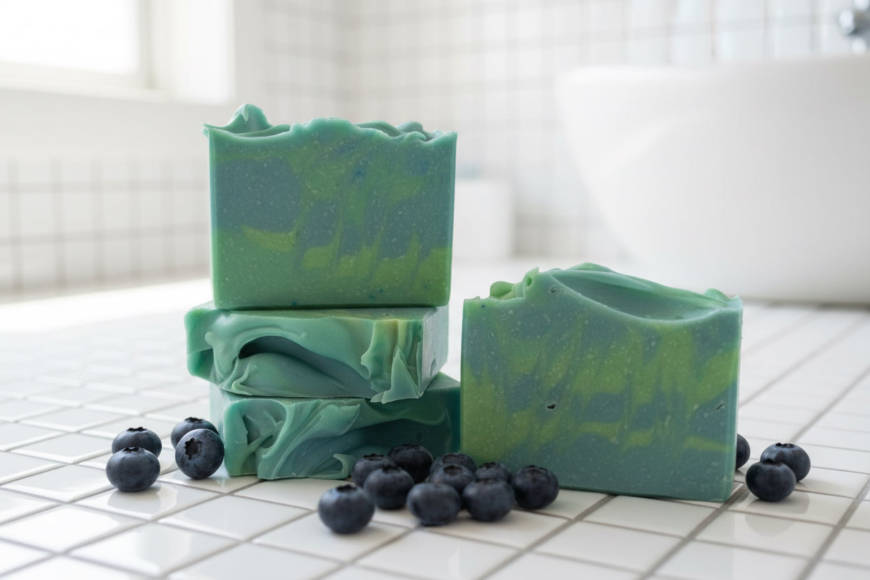 Goat Milk Soap, Berry Blue Breeze