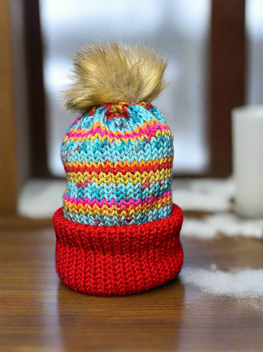 Brimmed Beanie, S Child (red)