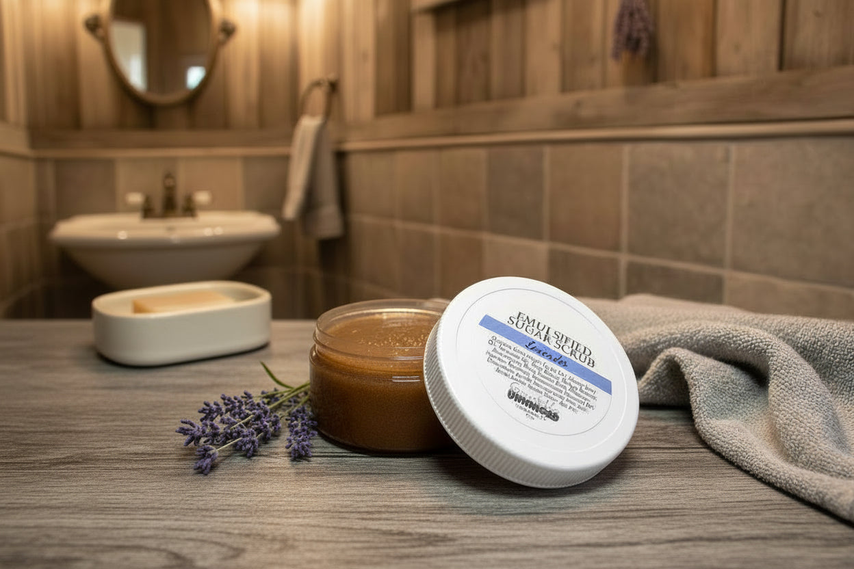 handmade sugar scrub lavender