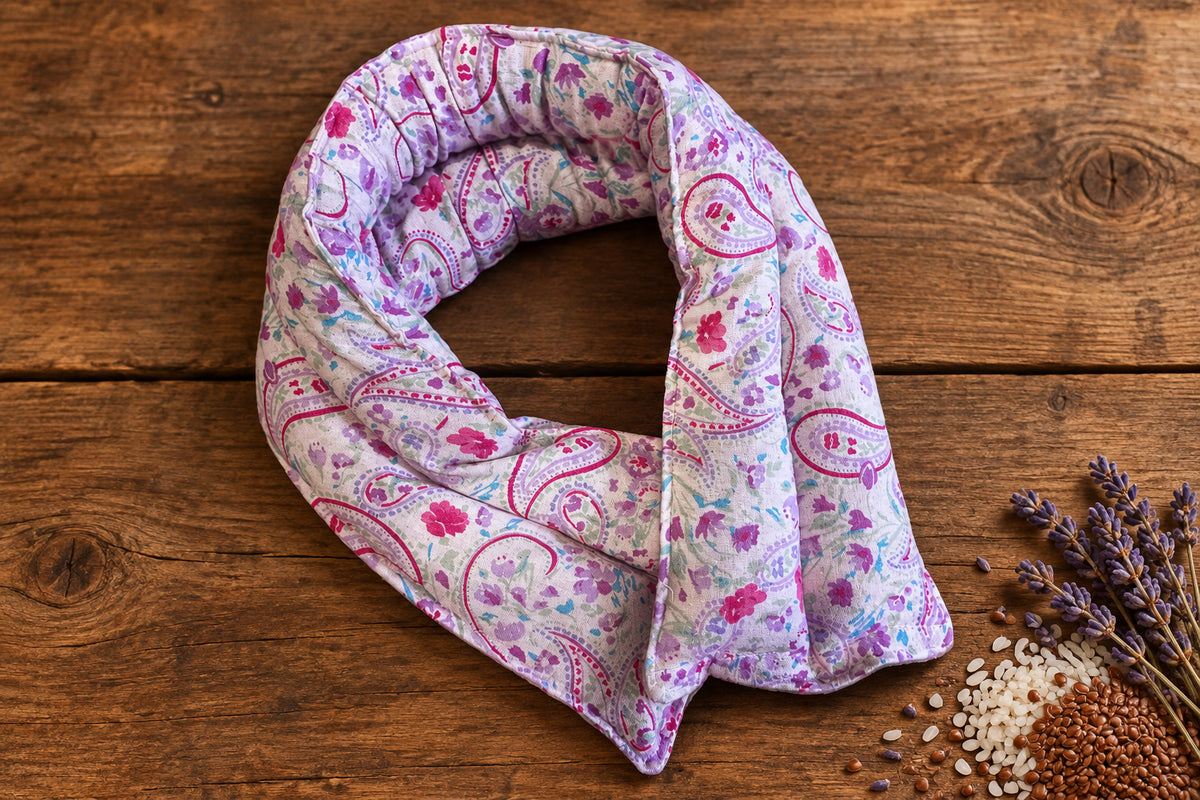 Therapeutic Neck Wrap, Pink Paisley