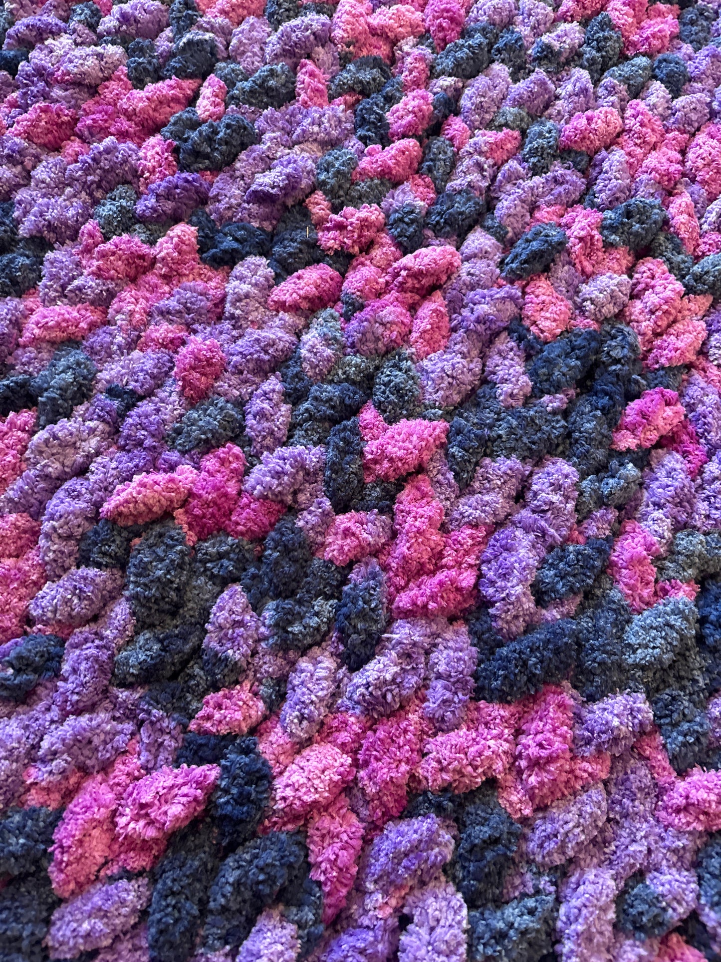 EXAMPLE, Chunky Chenille Blanket, Multi Purple