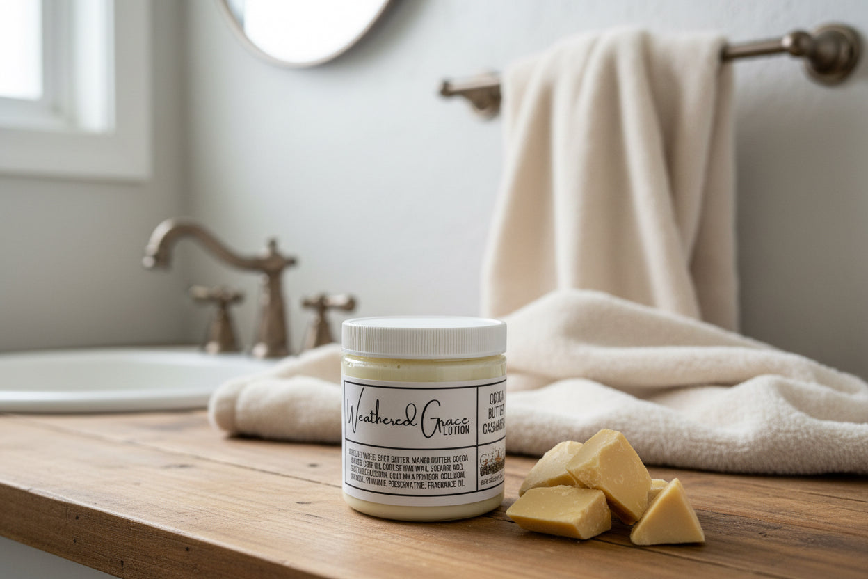 Weathered Grace Lotion, Cocoa Butter Cashmere