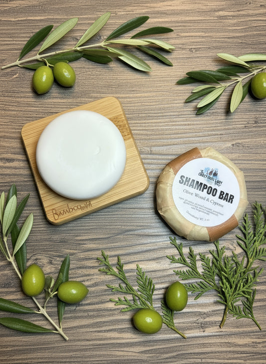 Shampoo Bar, Olive Wood & Cypress