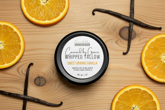 Covered by Grace Whipped Tallow Moisturizer, Orange Vanilla