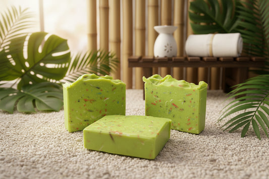 handmade tallow soap key lime