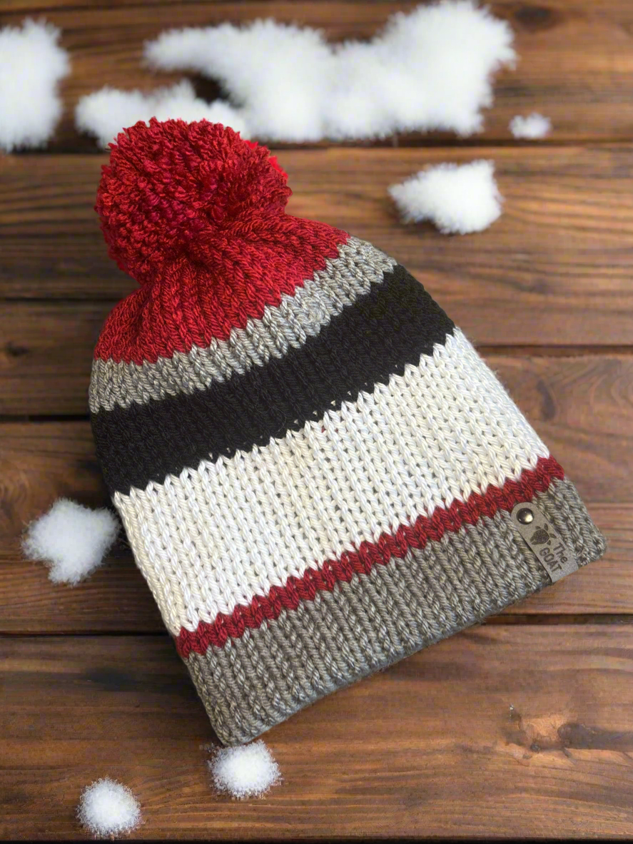 Handmade child winter beanie hat