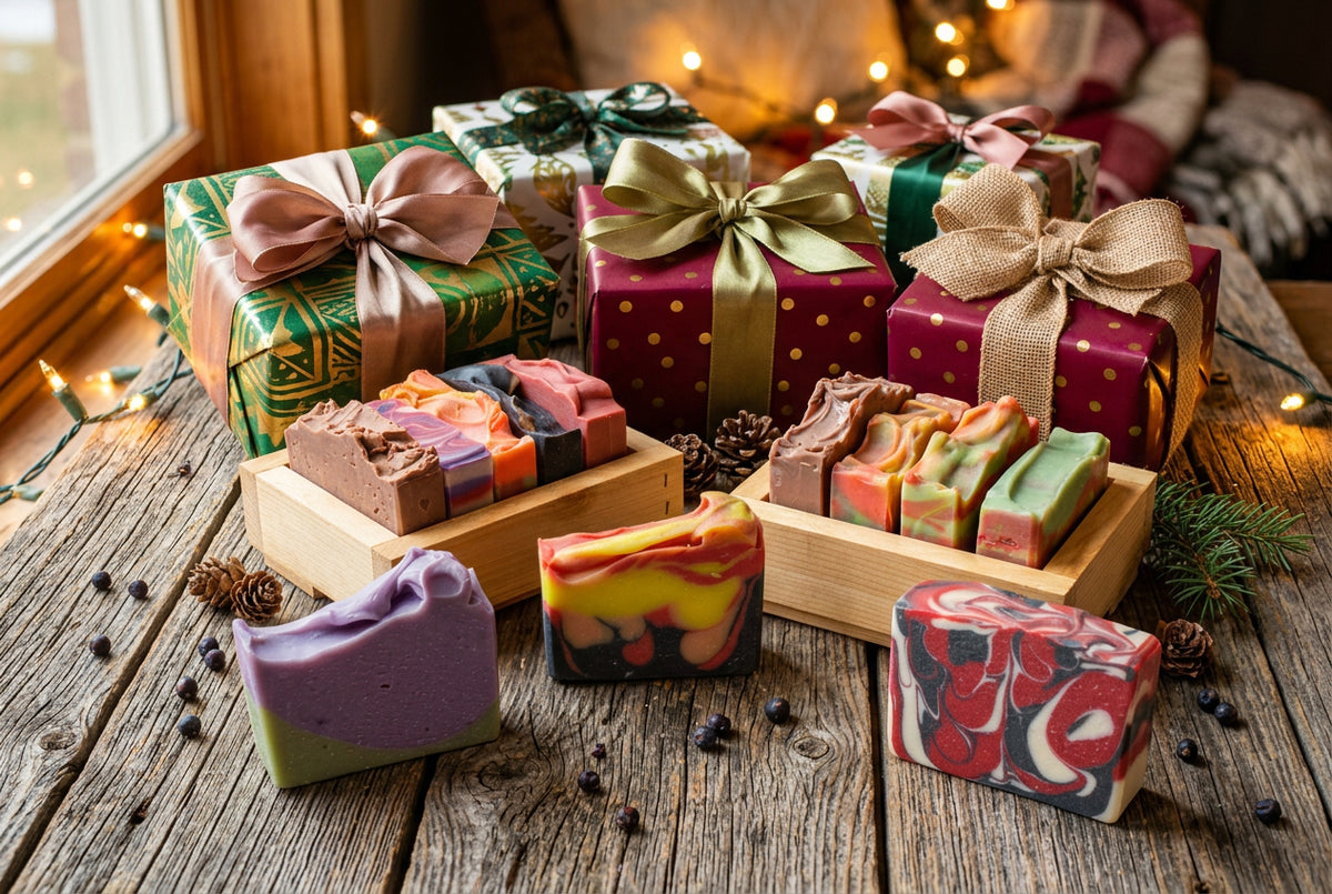 Gift Set - 5 Randomly Picked Handmade Soaps  in Crate