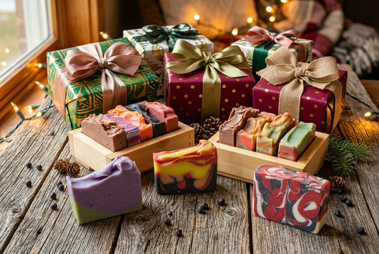 Gift Set - 5 Randomly Picked Handmade Soaps  in Crate