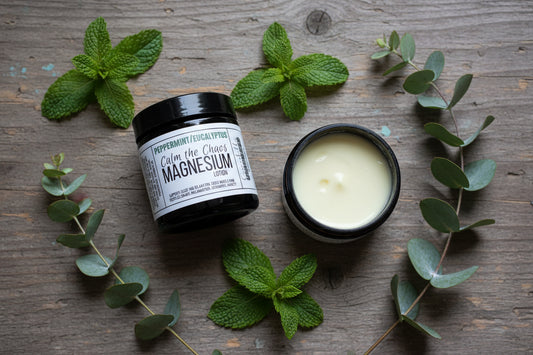 Calm the Chaos Magnesium Lotion, Peppermint Eucalyptus