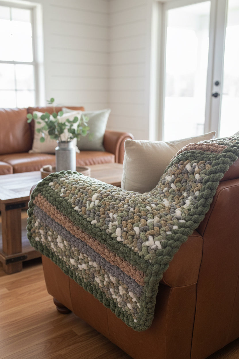 Chunky Chenille Blanket, Cozy Country