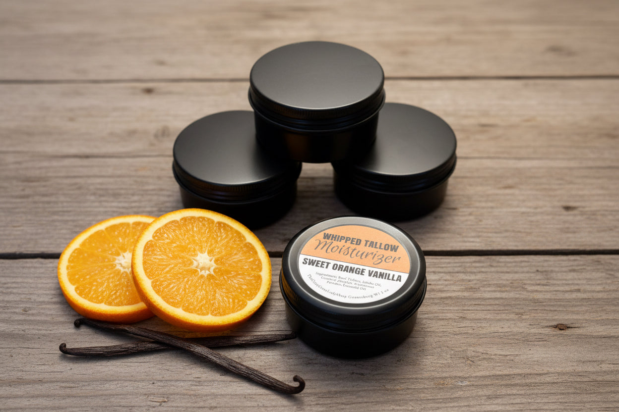 Whipped Tallow Moisturizer, Sweet Orange Vanilla