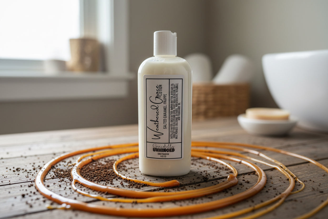 Weathered Grace Lotion, Salted Caramel Frappe