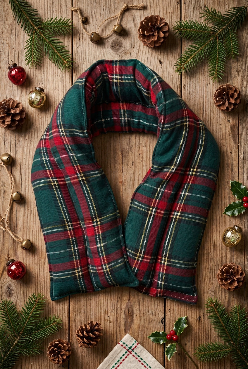 Therapeutic Neck Wrap,Christmas Plaid