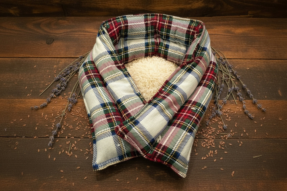 Therapeutic Neck Wrap, Holiday Plaid