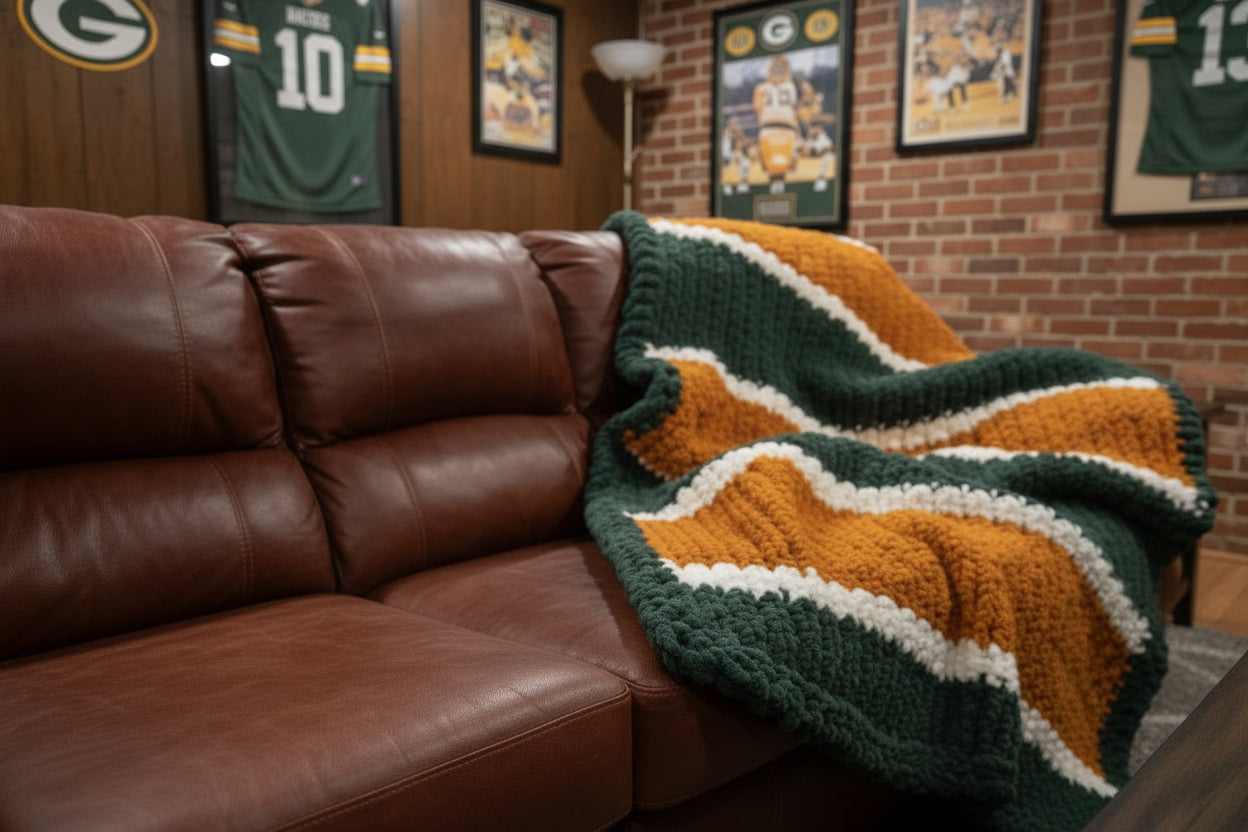 Chunky Chenille Blanket, Game Day XLong