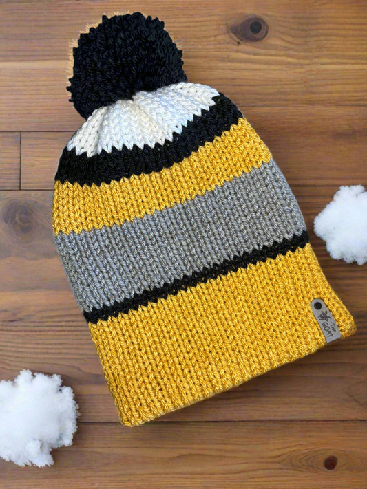 Bonfire Beanie, Medium (Yellow)