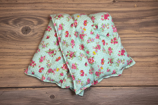 Therapeutic Back Wrap, Green Floral